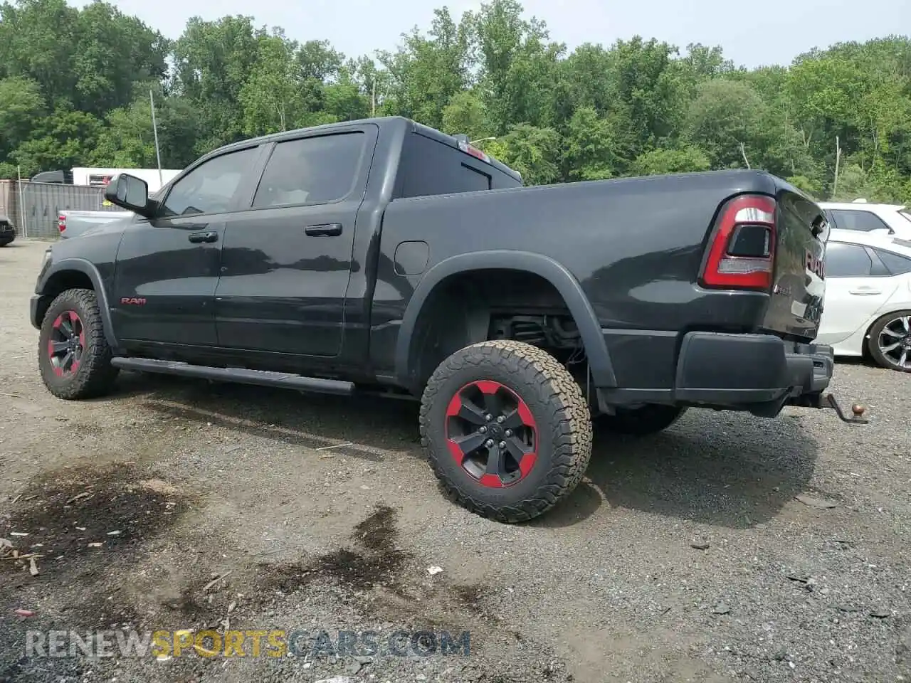 2 Photograph of a damaged car 1C6SRFLT6KN722481 RAM 1500 2019