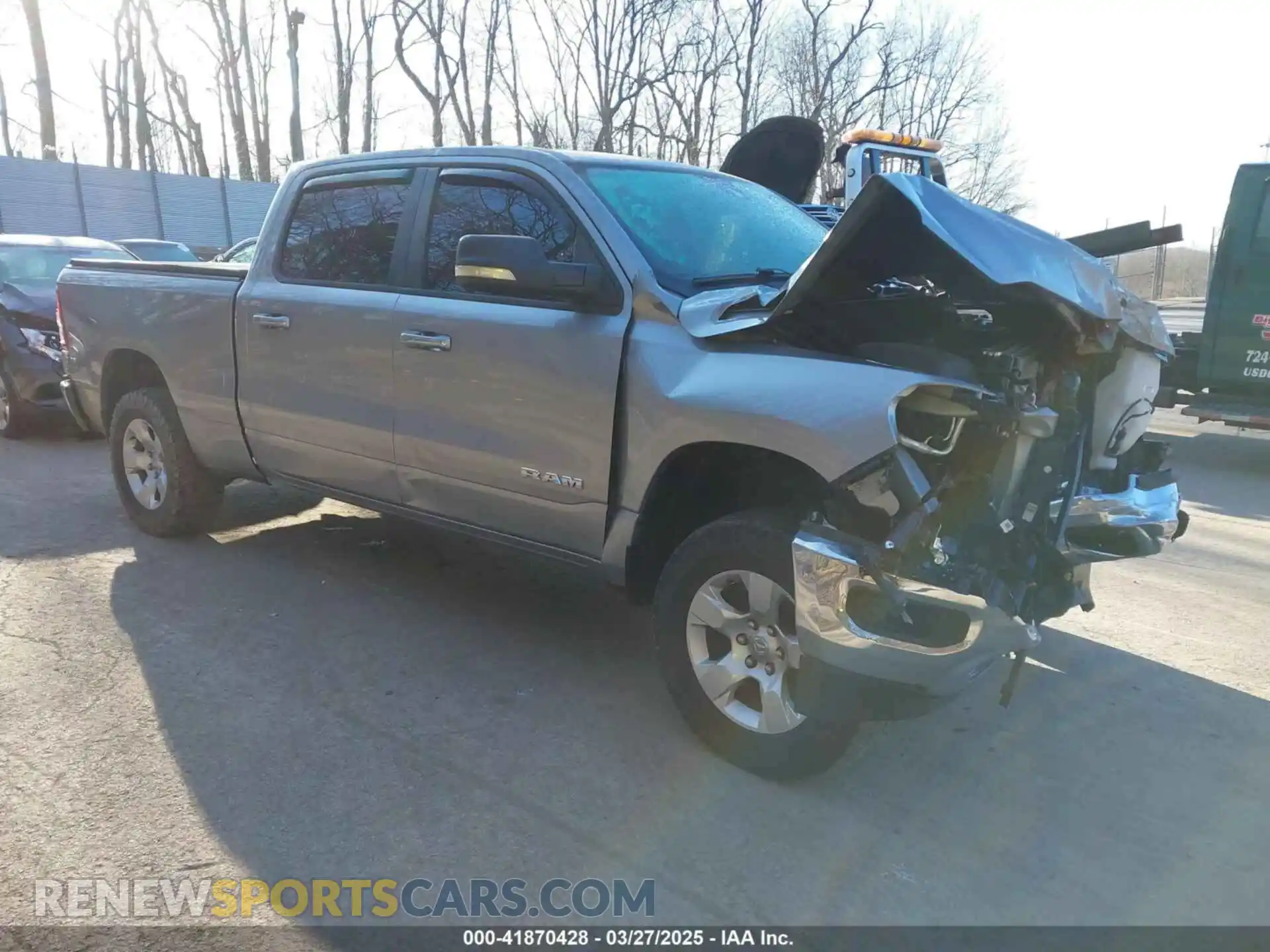 1 Photograph of a damaged car 1C6SRFMT0KN755152 RAM 1500 2019