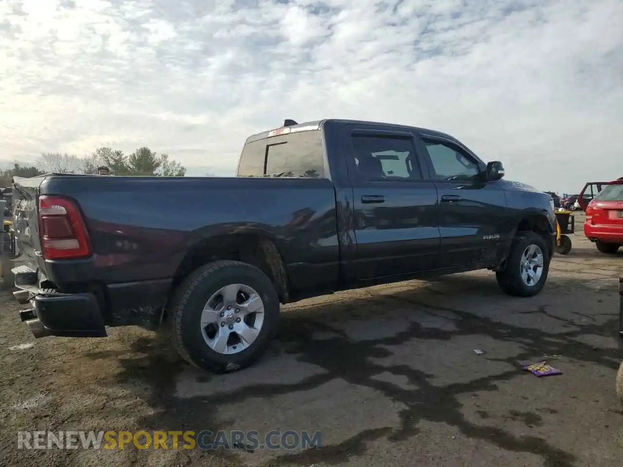 3 fotografías del automóvil dañado 1C6SRFMT6KN699833 RAM 1500 2019