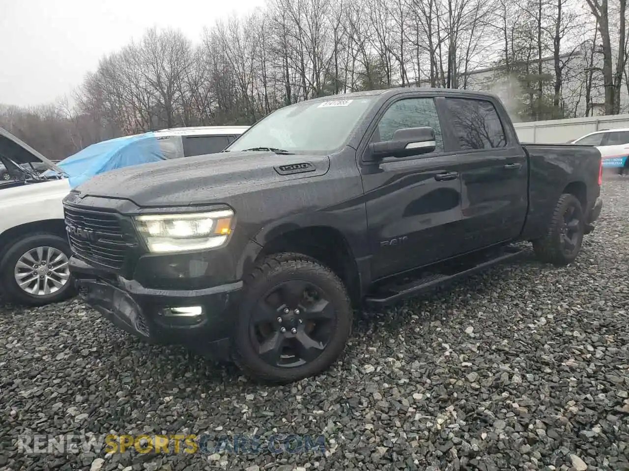 1 Photograph of a damaged car 1C6SRFMT8KN848209 RAM 1500 2019
