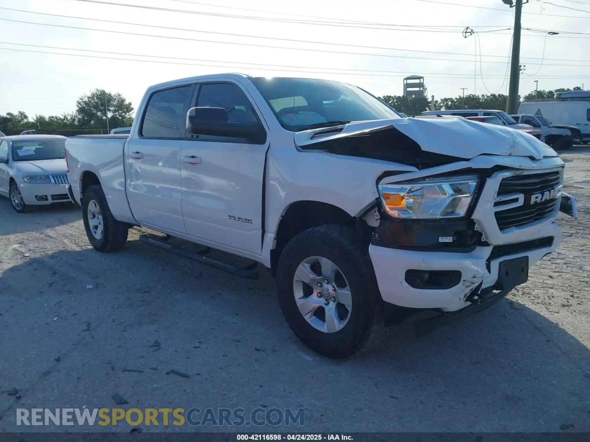 1 Photograph of a damaged car 1C6SRFMTXKN876237 RAM 1500 2019