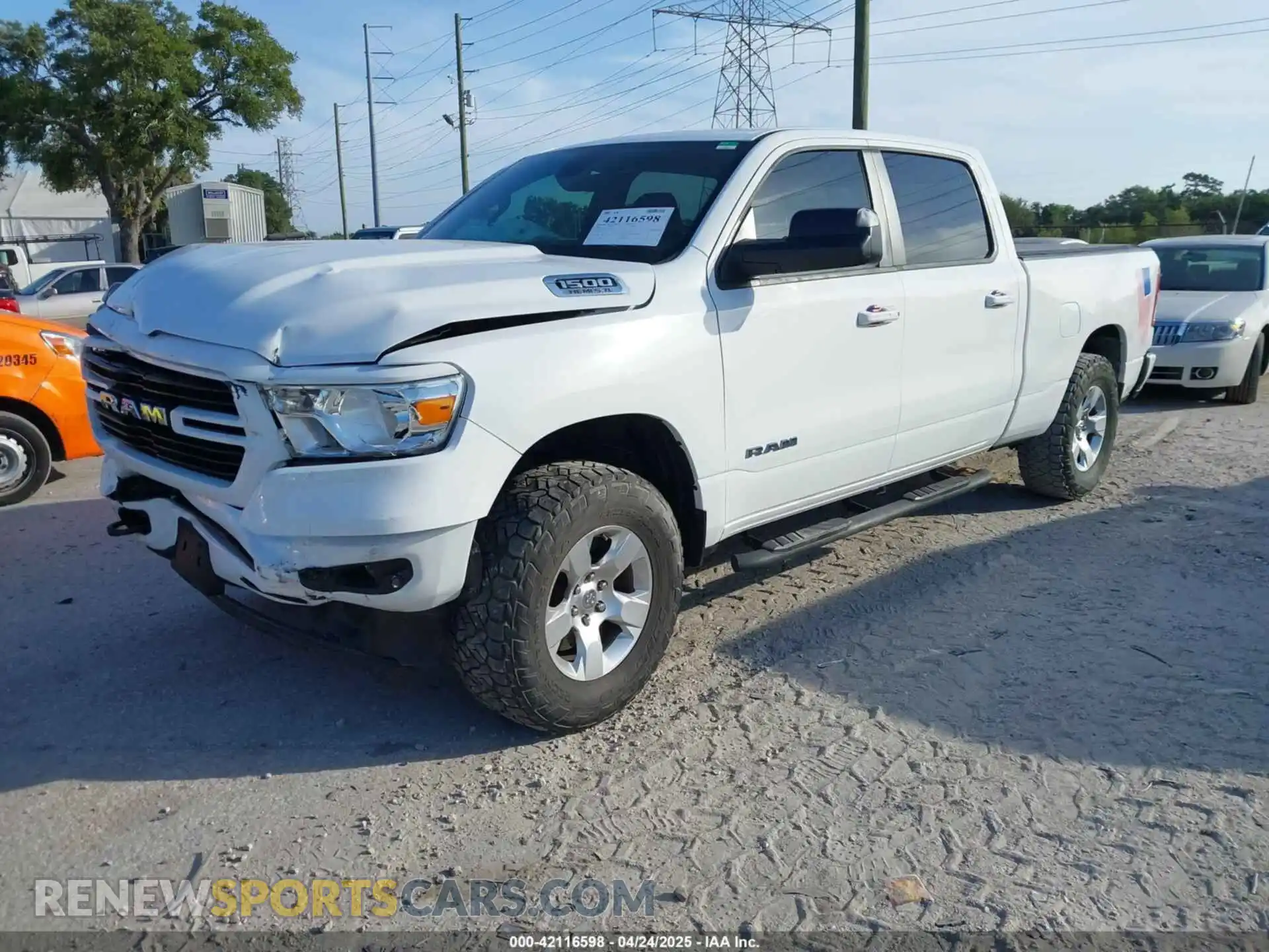 2 Photograph of a damaged car 1C6SRFMTXKN876237 RAM 1500 2019
