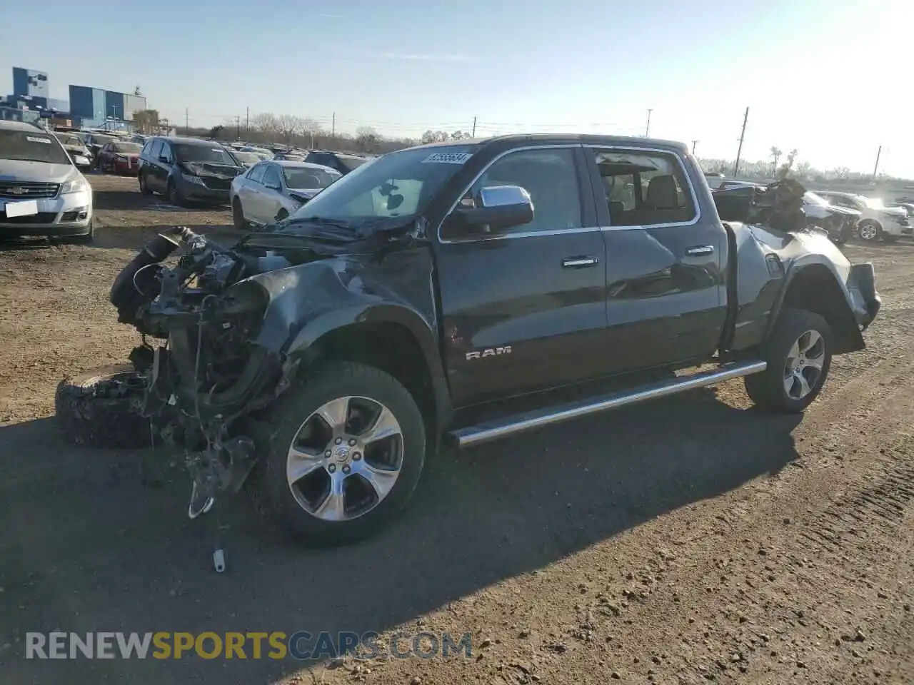 1 Photograph of a damaged car 1C6SRFRT2KN665459 RAM 1500 2019