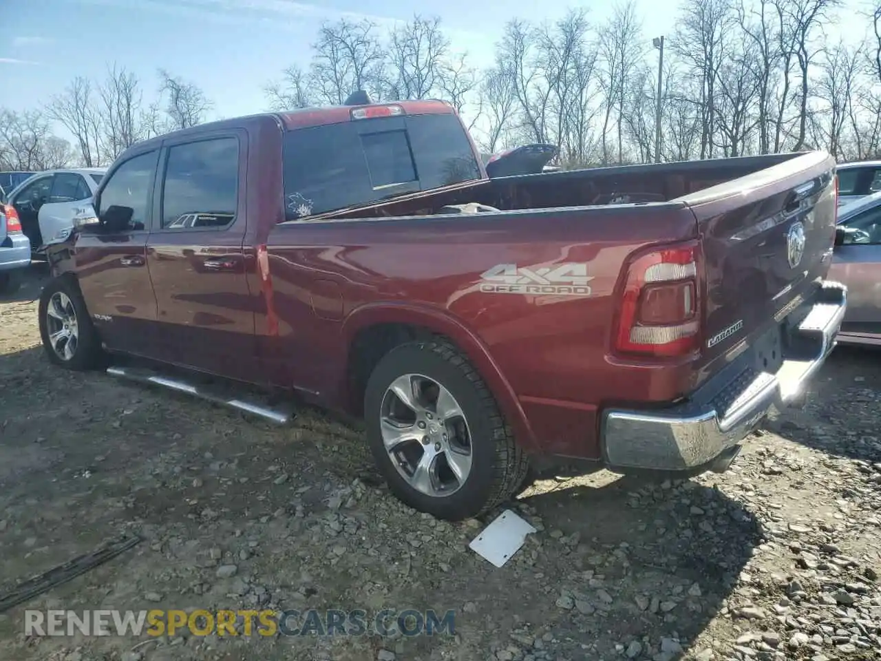 2 Photograph of a damaged car 1C6SRFRTXKN673969 RAM 1500 2019