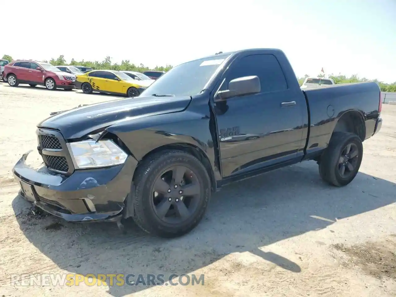1 Photograph of a damaged car 3C6JR6AT5KG511540 RAM 1500 2019
