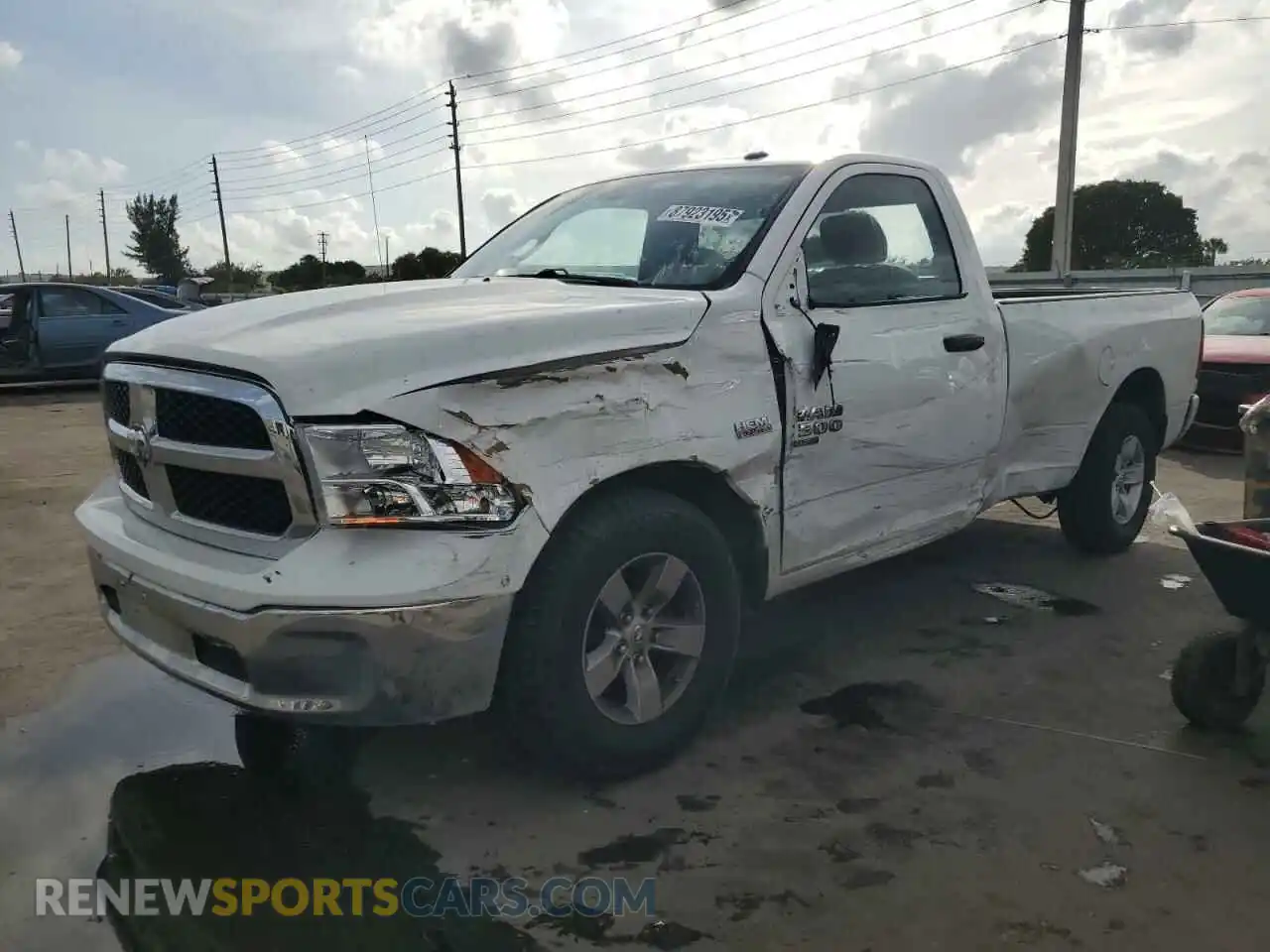 1 Photograph of a damaged car 3C6JR6DT2KG506906 RAM 1500 2019