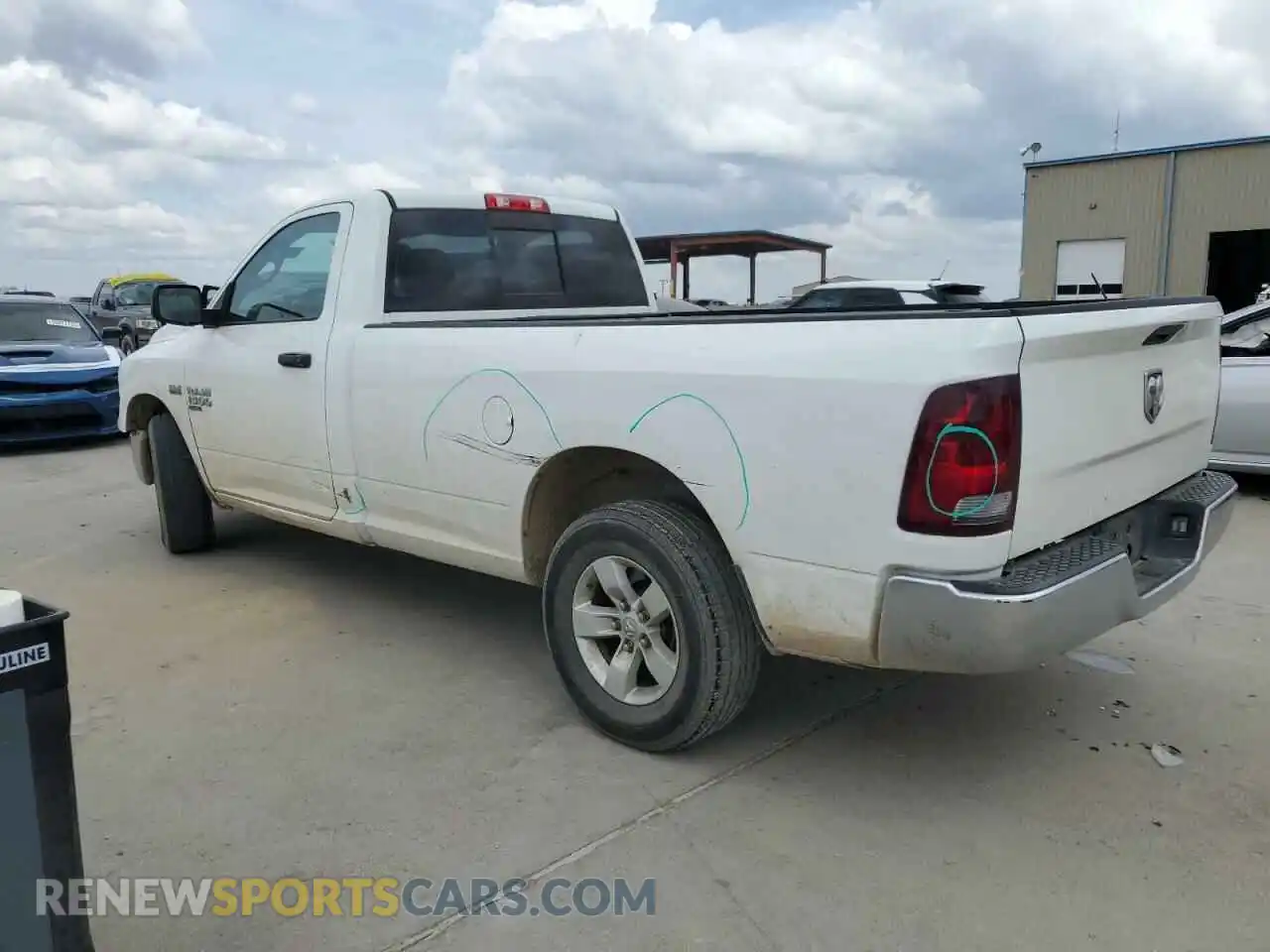2 Photograph of a damaged car 3C6JR6DTXKG537952 RAM 1500 2019