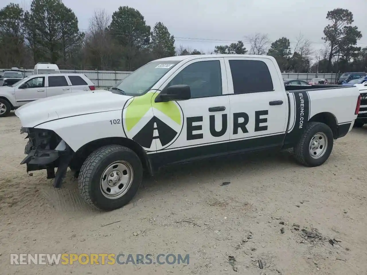 1 Photograph of a damaged car 3C6RR6KG3KG630403 RAM 1500 2019