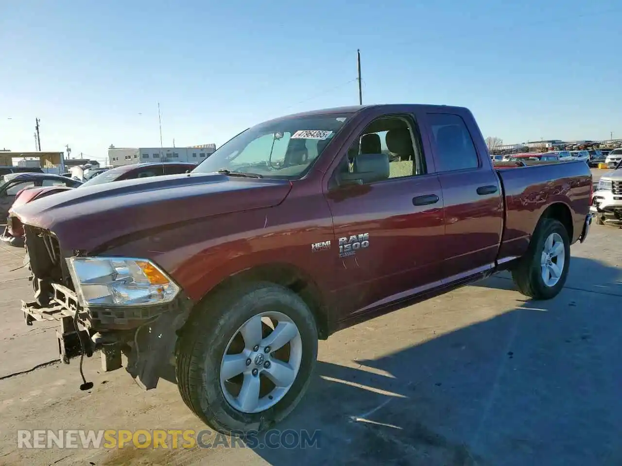 1 Photograph of a damaged car 1C6RR6FT4LS147567 RAM 1500 2020