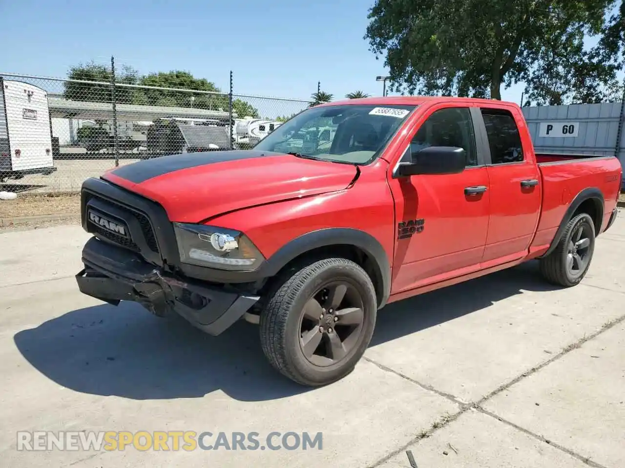 1 Photograph of a damaged car 1C6RR6GG4LS153967 RAM 1500 2020