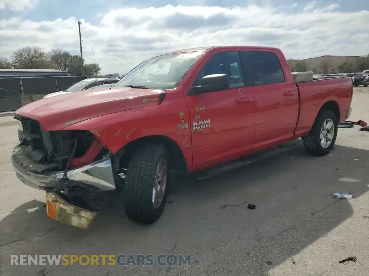 1 Photograph of a damaged car 1C6RR6TT5LS102044 RAM 1500 2020