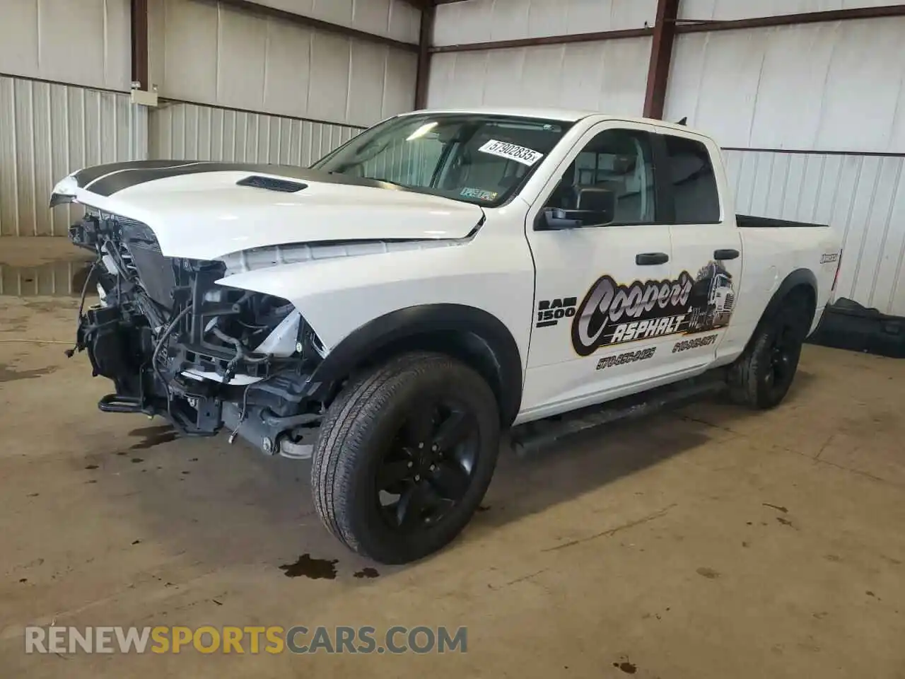 1 Photograph of a damaged car 1C6RR7GG7LS147330 RAM 1500 2020