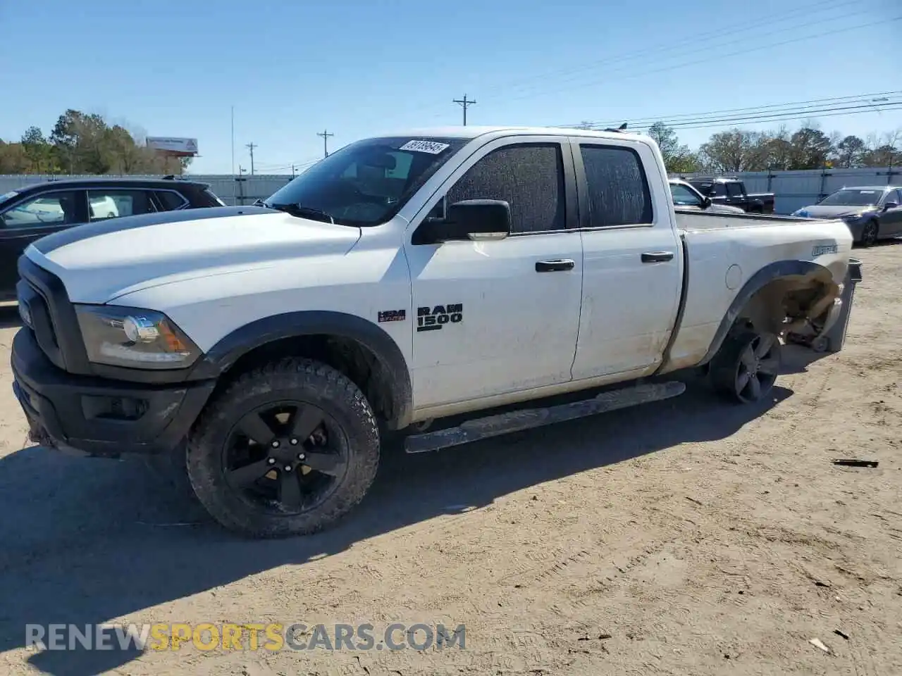 1 Photograph of a damaged car 1C6RR7GT7LS109450 RAM 1500 2020