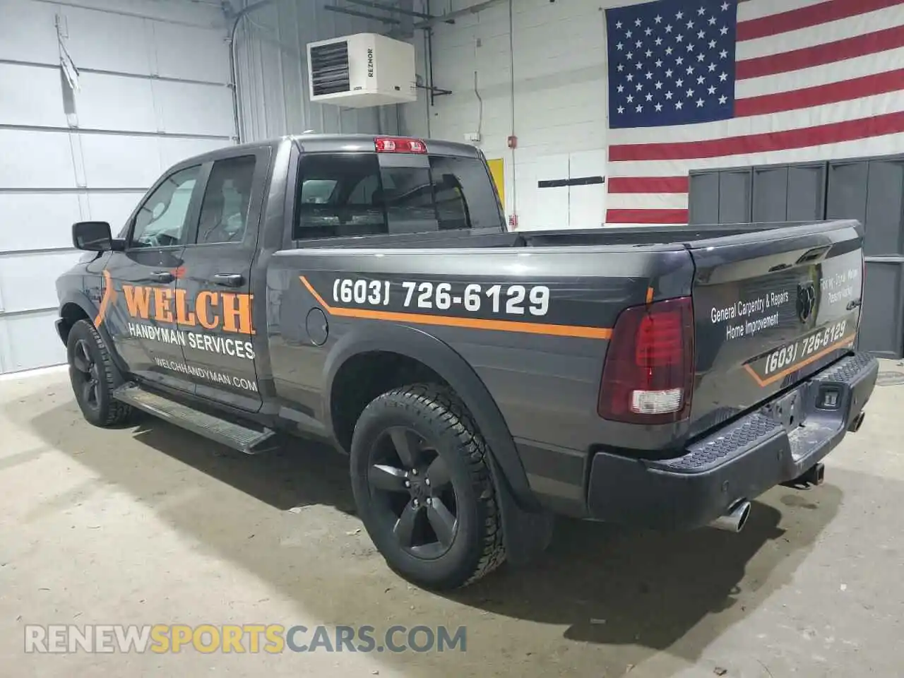 2 Photograph of a damaged car 1C6RR7GTXLS126288 RAM 1500 2020