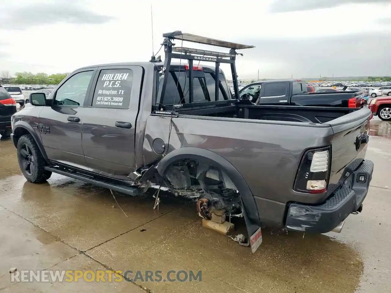 2 Photograph of a damaged car 1C6RR7LT6LS141604 RAM 1500 2020