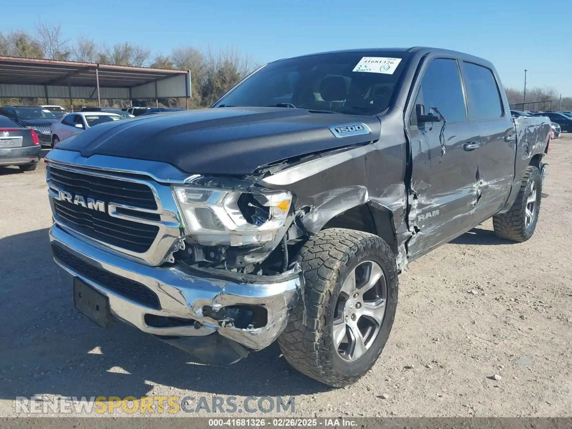 2 Photograph of a damaged car 1C6RREFG2LN405788 RAM 1500 2020