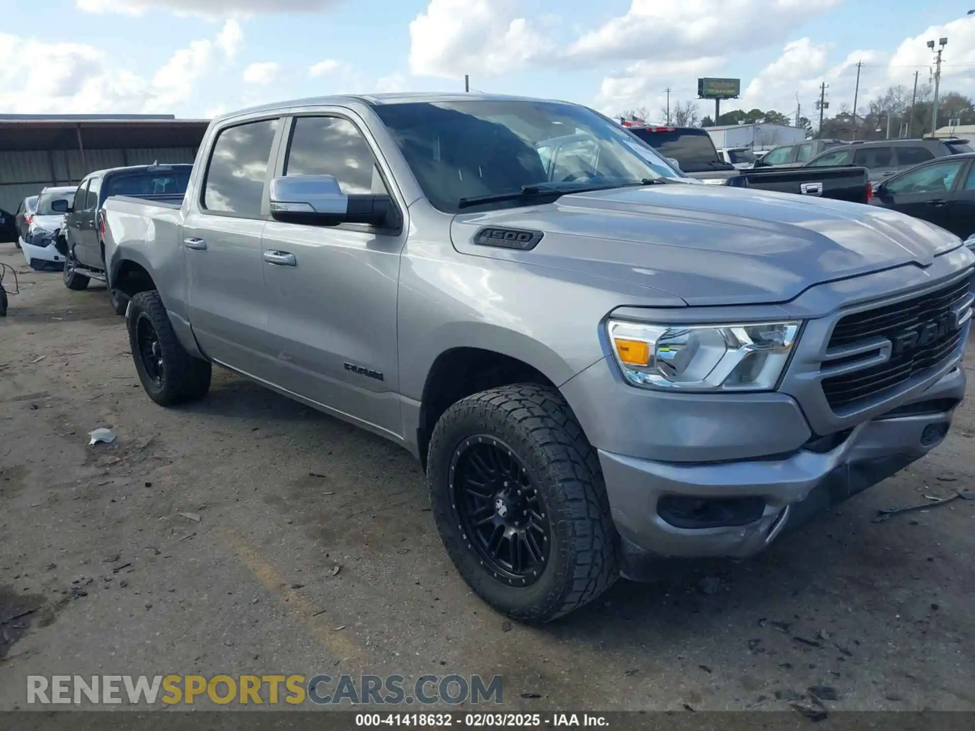 1 Photograph of a damaged car 1C6RREFT3LN188667 RAM 1500 2020