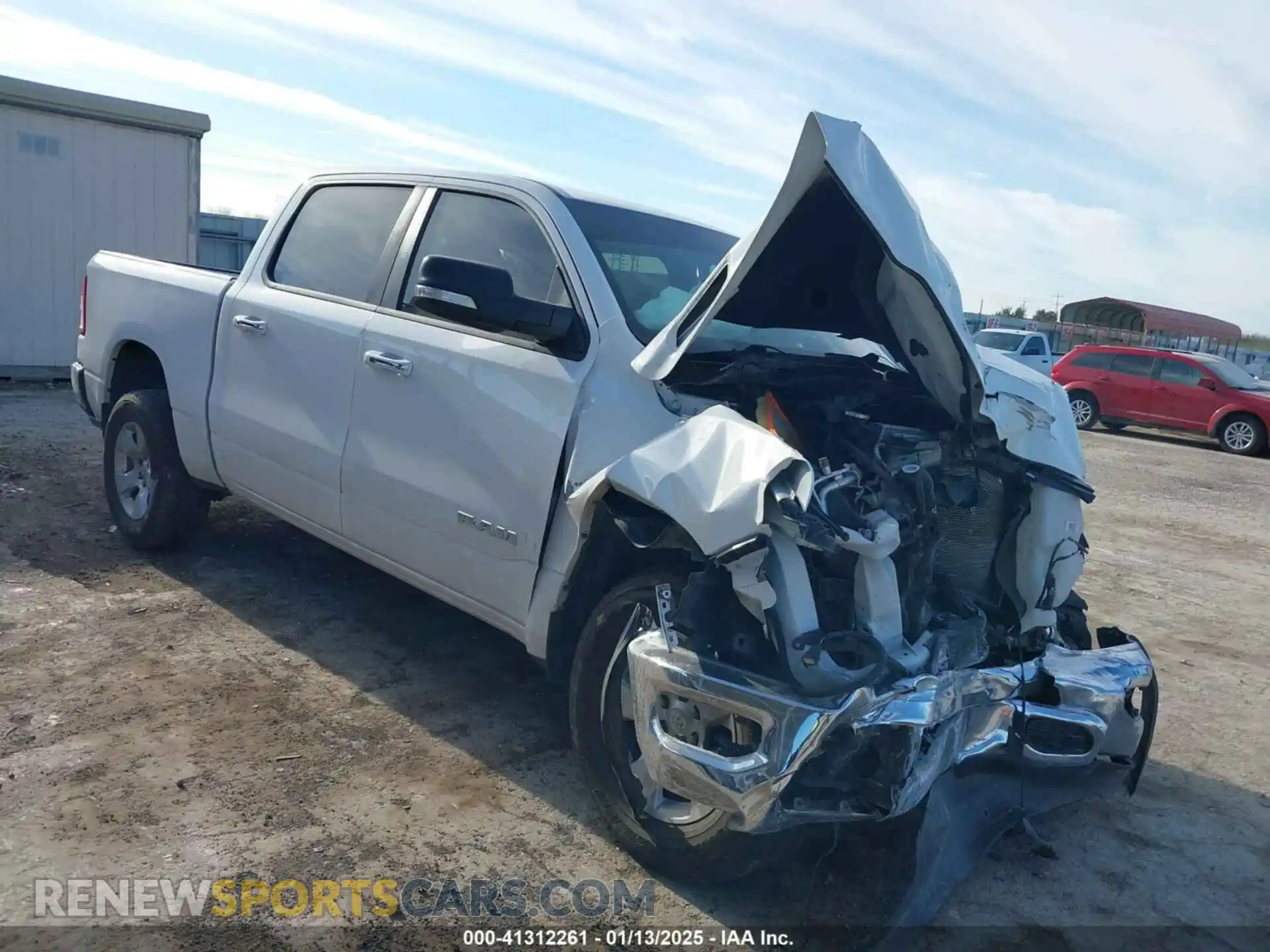 1 Photograph of a damaged car 1C6RREFT4LN333926 RAM 1500 2020