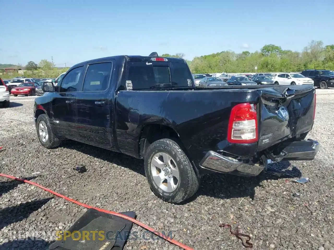 2 Photograph of a damaged car 1C6RREMG9LN262017 RAM 1500 2020