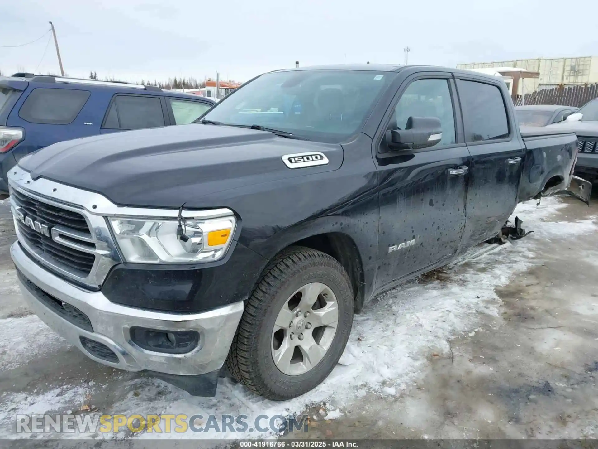 2 fotografías del automóvil dañado 1C6RRFFG0LN334919 RAM 1500 2020
