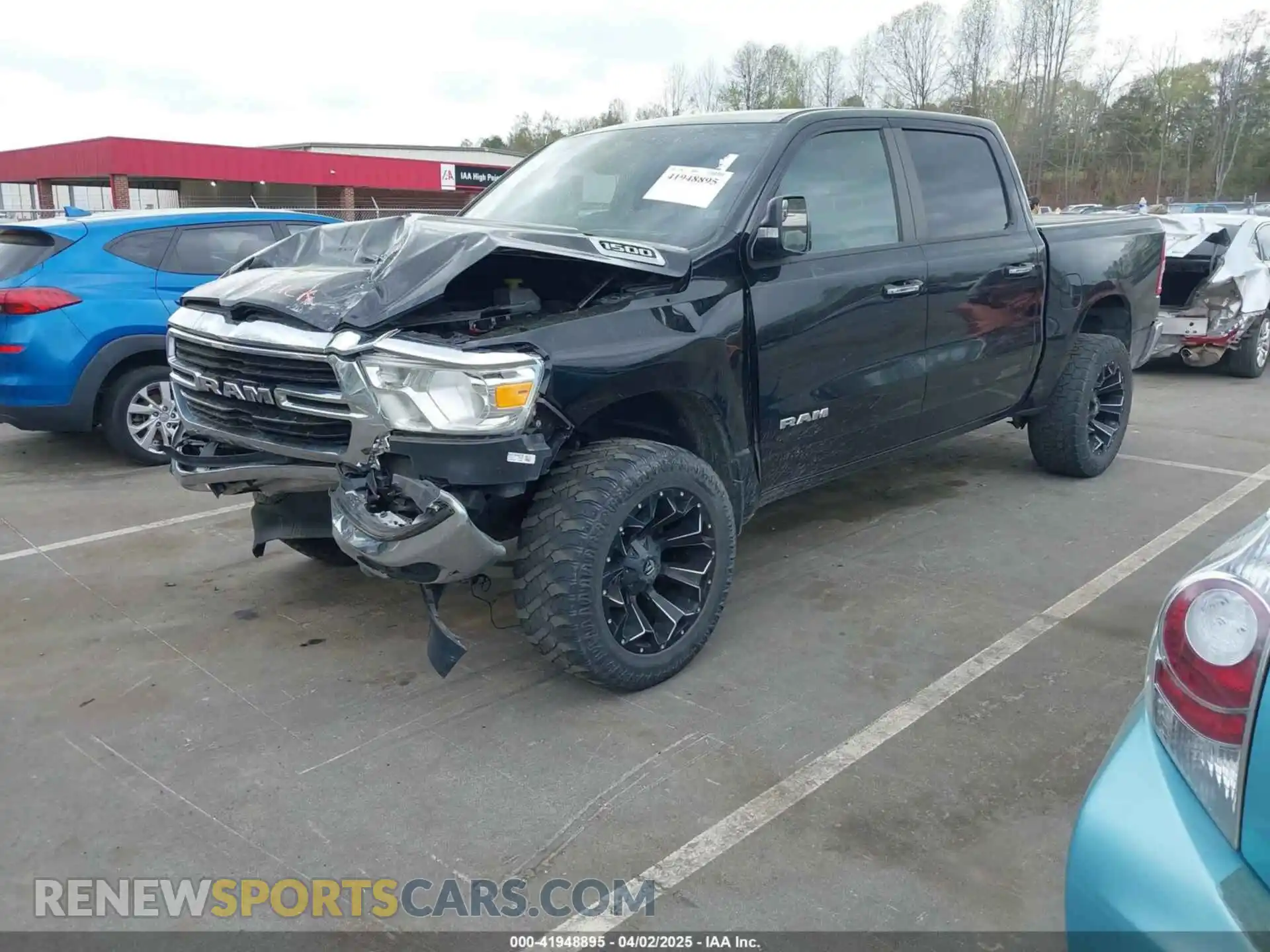 2 Photograph of a damaged car 1C6RRFFG0LN403768 RAM 1500 2020