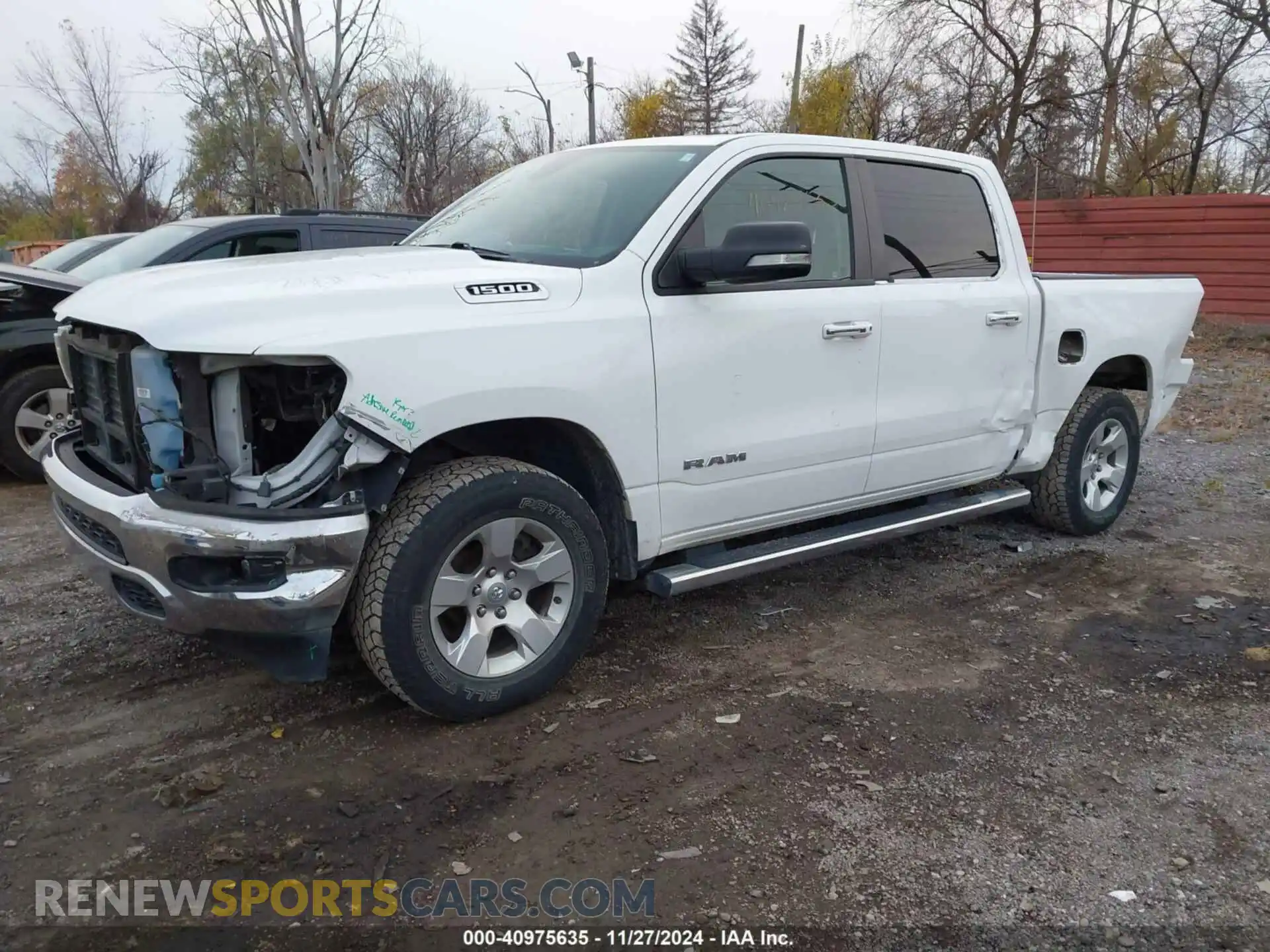 2 Photograph of a damaged car 1C6RRFFG5LN284440 RAM 1500 2020