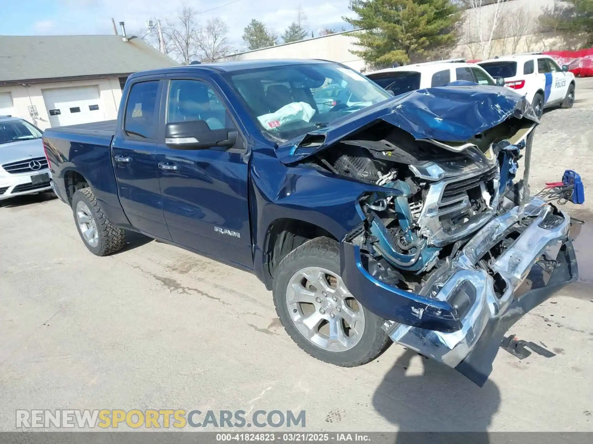 1 Photograph of a damaged car 1C6SRFBT4LN224251 RAM 1500 2020