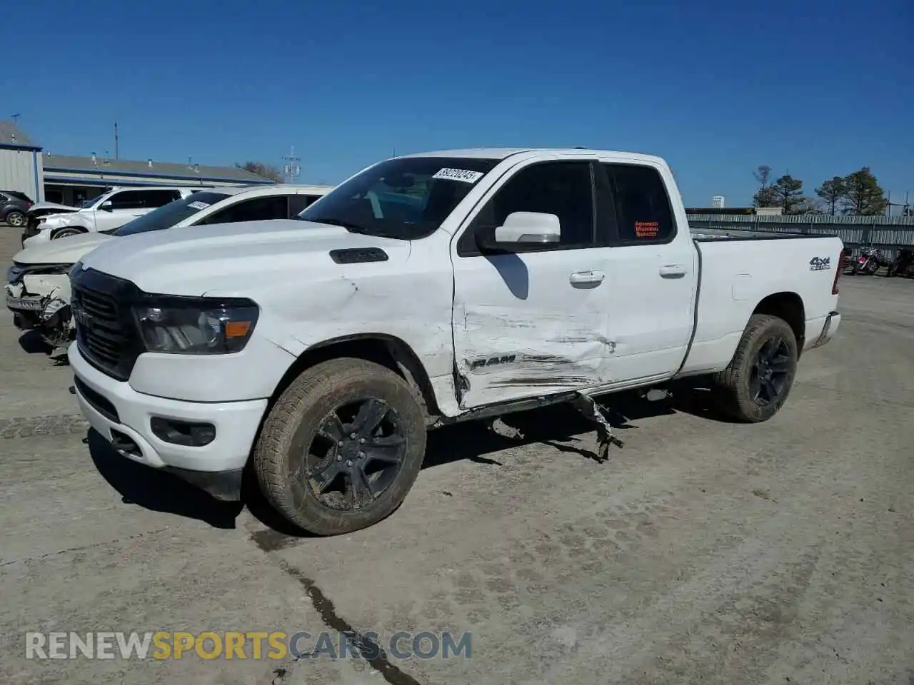 1 Photograph of a damaged car 1C6SRFBT5LN318414 RAM 1500 2020