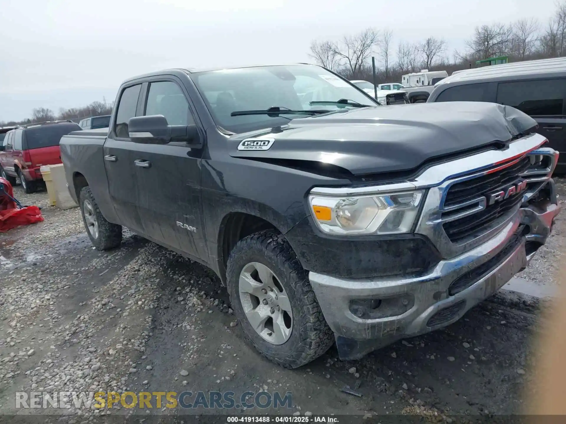 1 Photograph of a damaged car 1C6SRFBT9LN300868 RAM 1500 2020