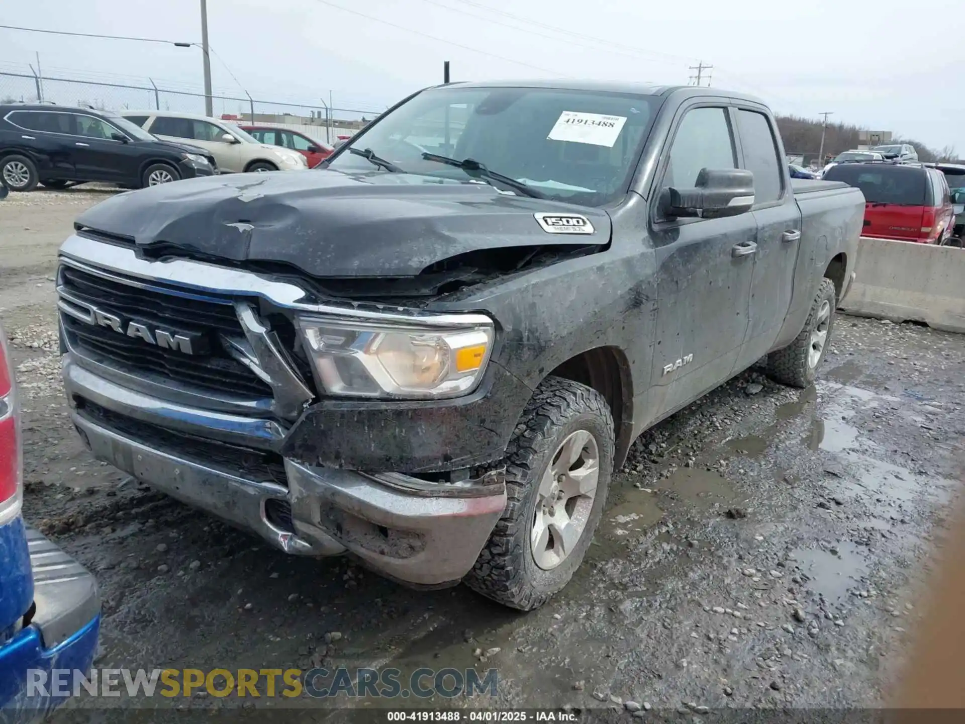 2 Photograph of a damaged car 1C6SRFBT9LN300868 RAM 1500 2020