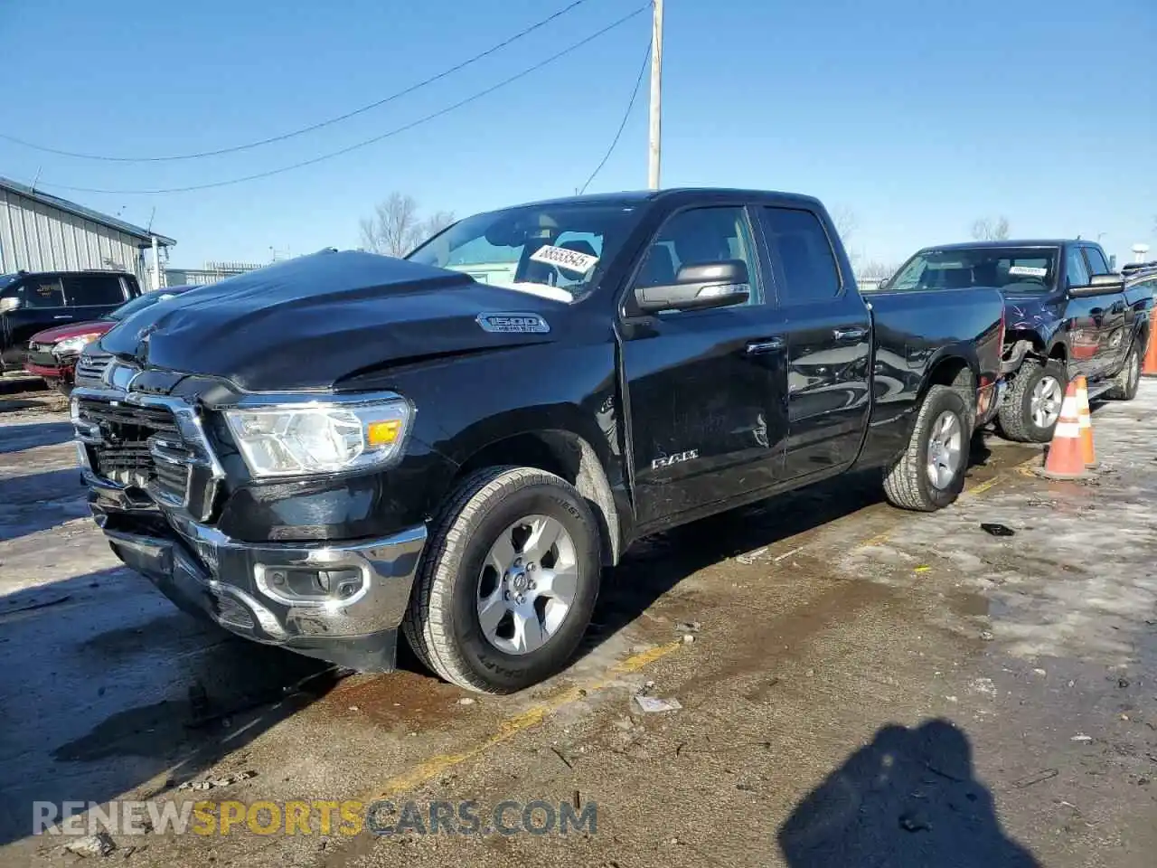 1 Photograph of a damaged car 1C6SRFBTXLN198254 RAM 1500 2020