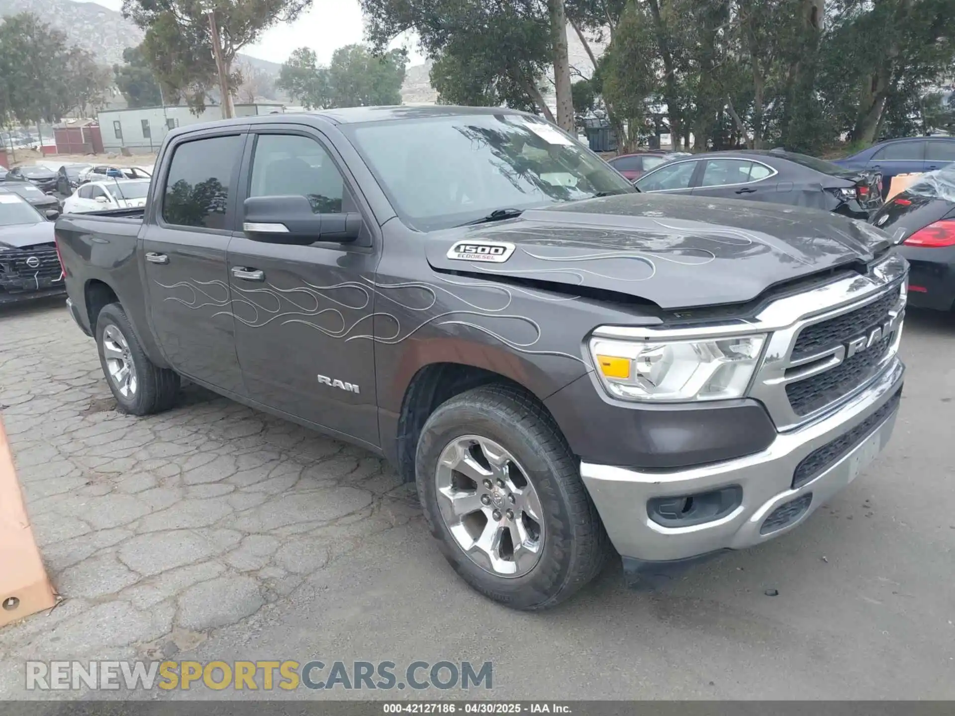 1 Photograph of a damaged car 1C6SRFFM0LN248291 RAM 1500 2020