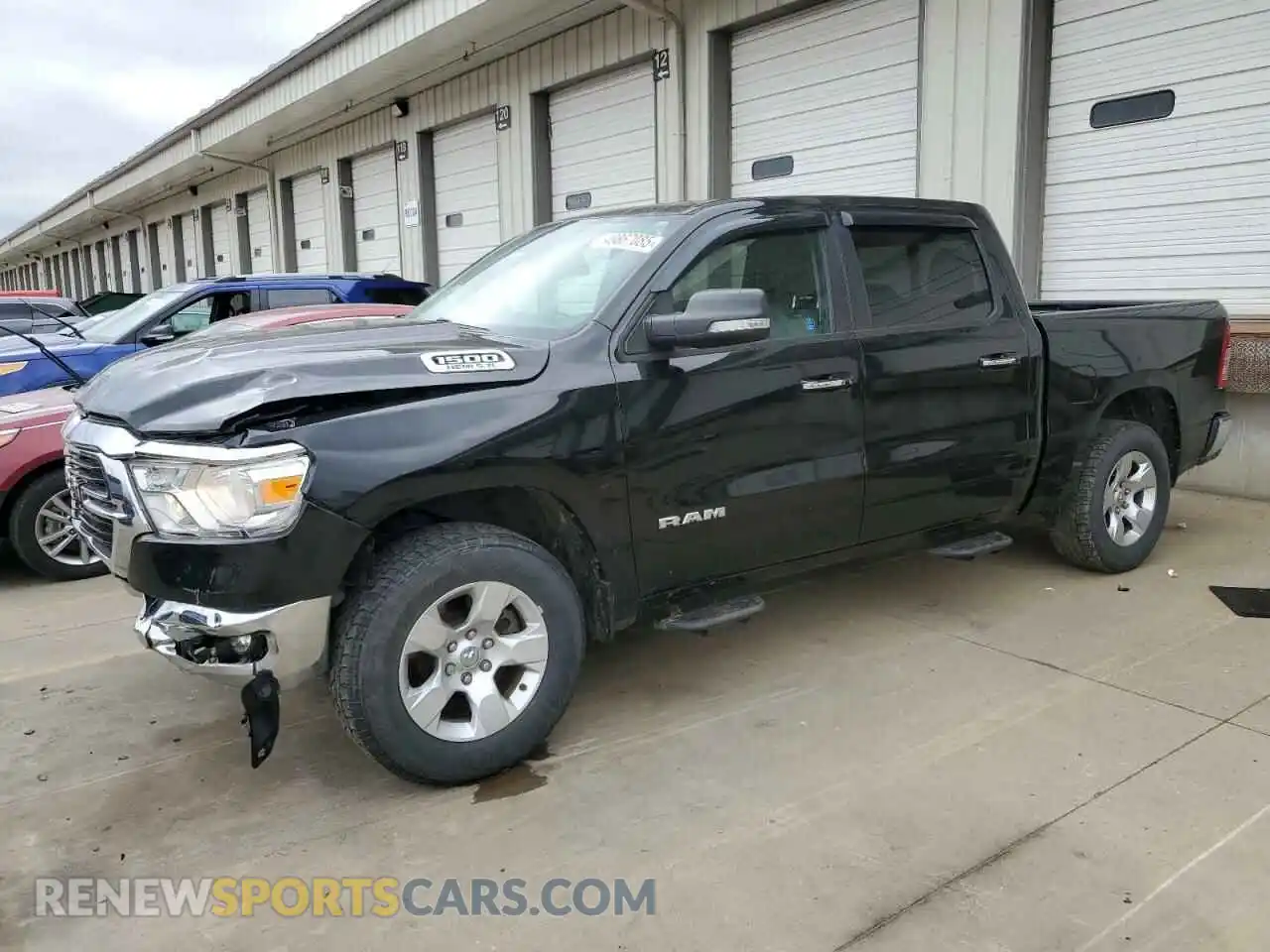 1 Photograph of a damaged car 1C6SRFFT0LN140759 RAM 1500 2020