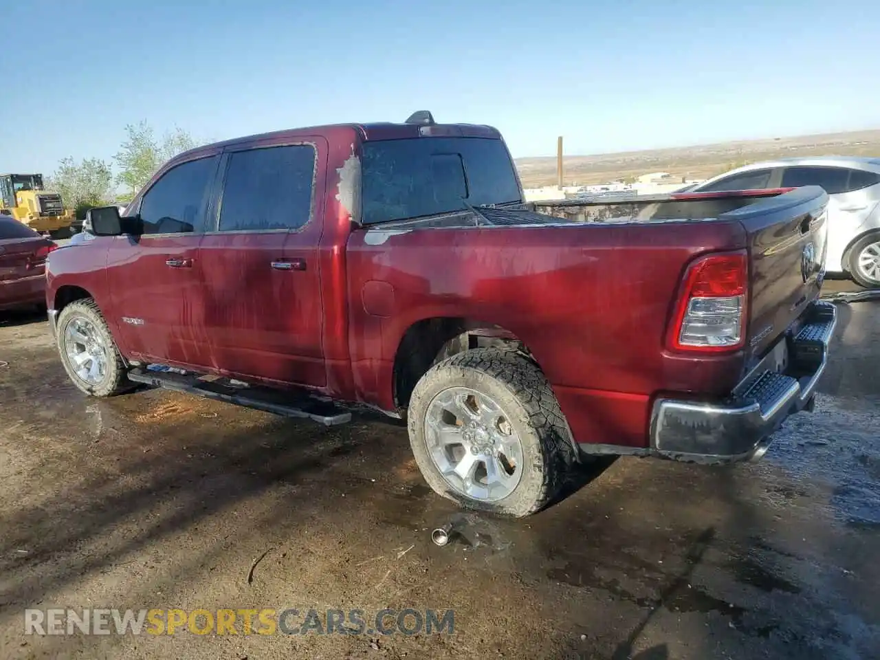 2 Photograph of a damaged car 1C6SRFFT0LN350519 RAM 1500 2020