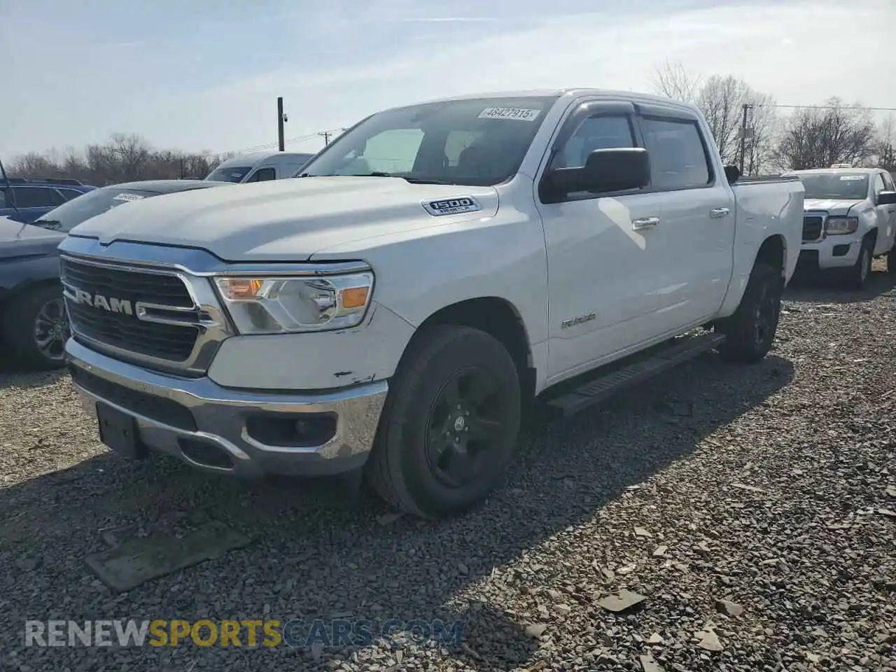 1 Photograph of a damaged car 1C6SRFFT1LN165282 RAM 1500 2020
