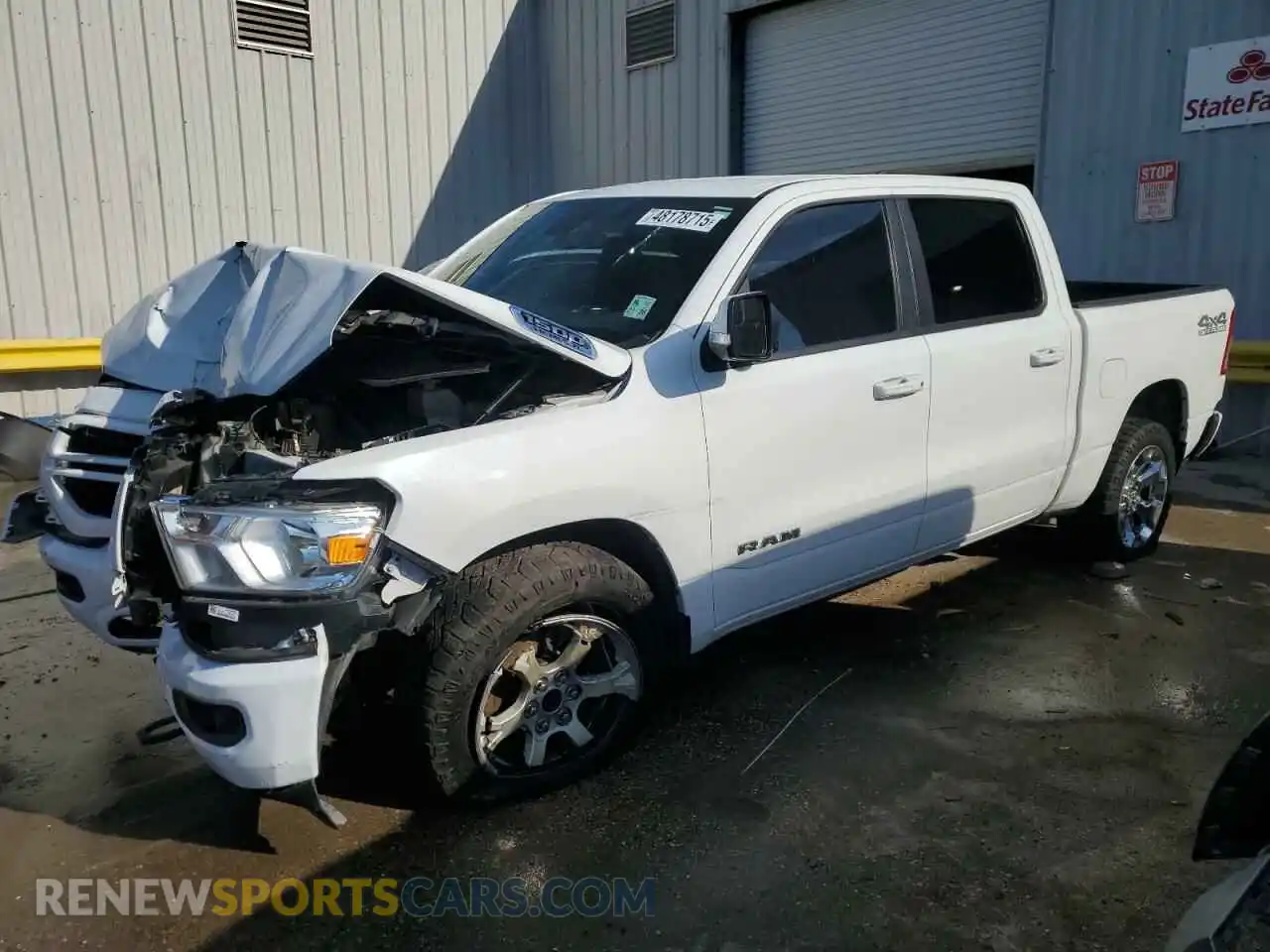 1 Photograph of a damaged car 1C6SRFFT3LN151643 RAM 1500 2020
