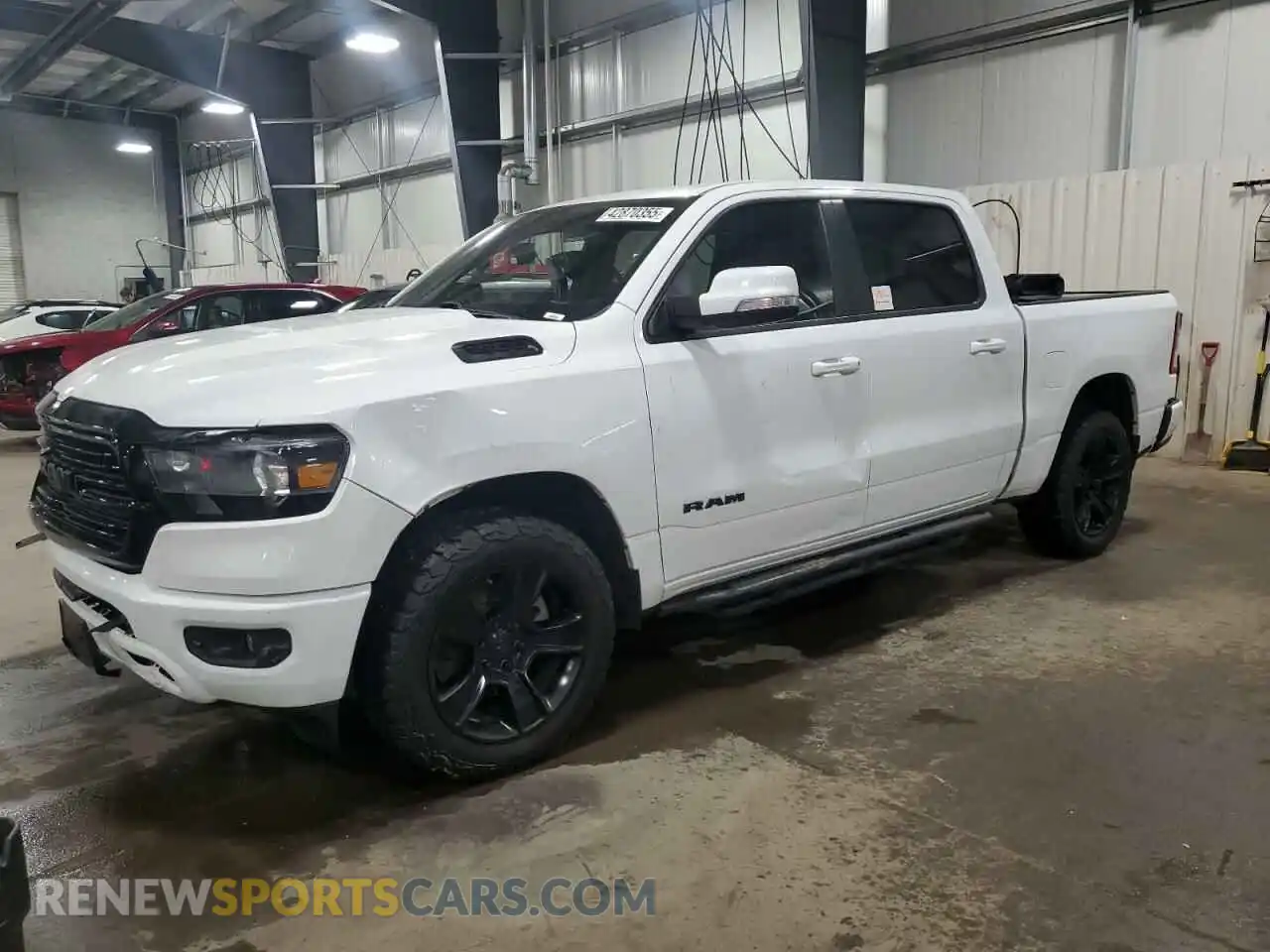 1 Photograph of a damaged car 1C6SRFFT3LN380467 RAM 1500 2020