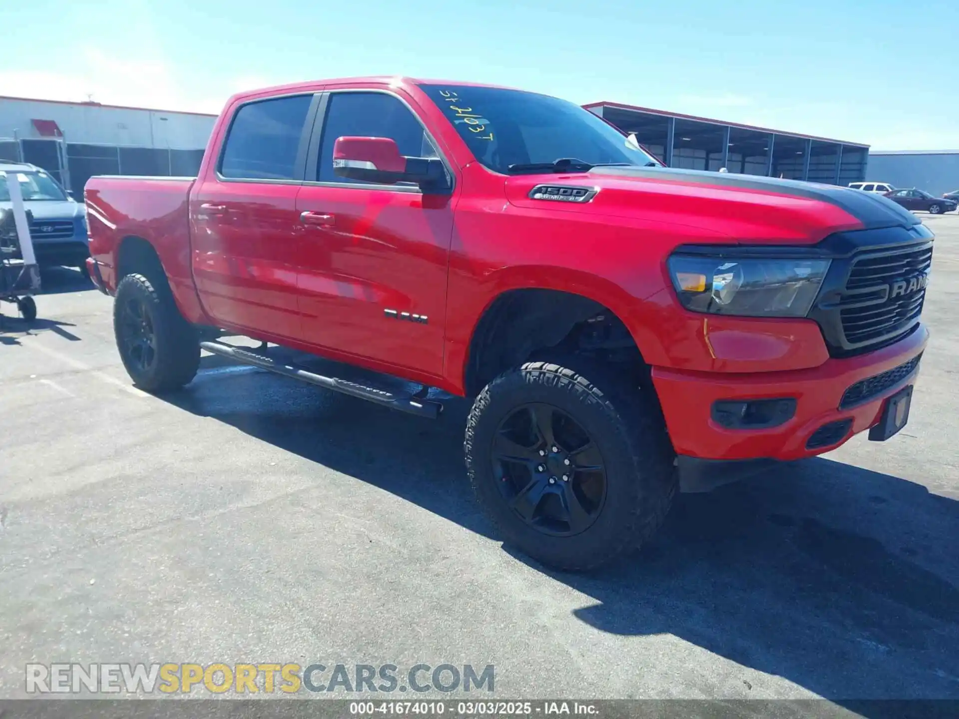 1 Photograph of a damaged car 1C6SRFFT4LN212899 RAM 1500 2020