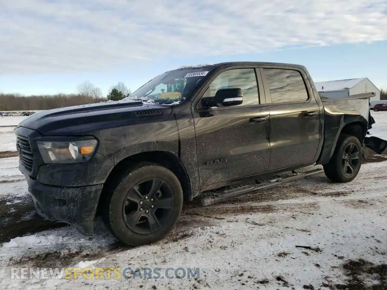 1 Photograph of a damaged car 1C6SRFFT5LN379112 RAM 1500 2020