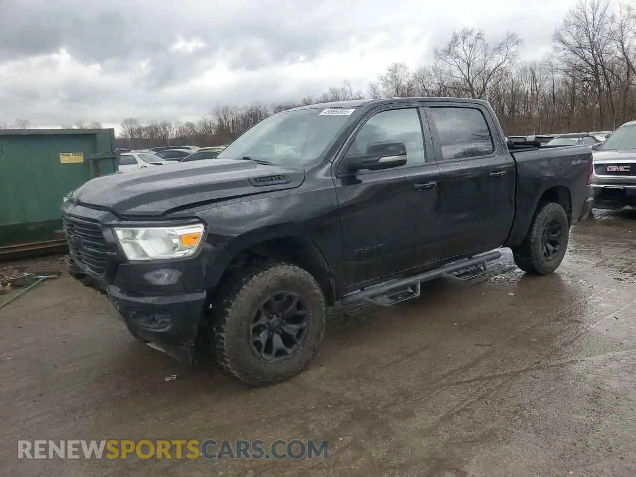 1 Photograph of a damaged car 1C6SRFFT6LN376381 RAM 1500 2020