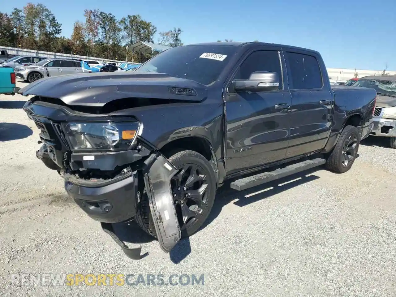 1 Photograph of a damaged car 1C6SRFFT7LN220348 RAM 1500 2020