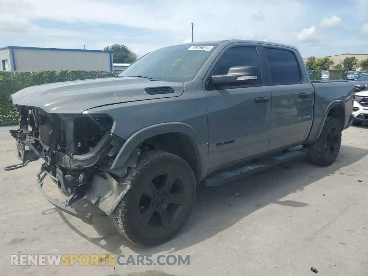 1 Photograph of a damaged car 1C6SRFFT8LN378827 RAM 1500 2020