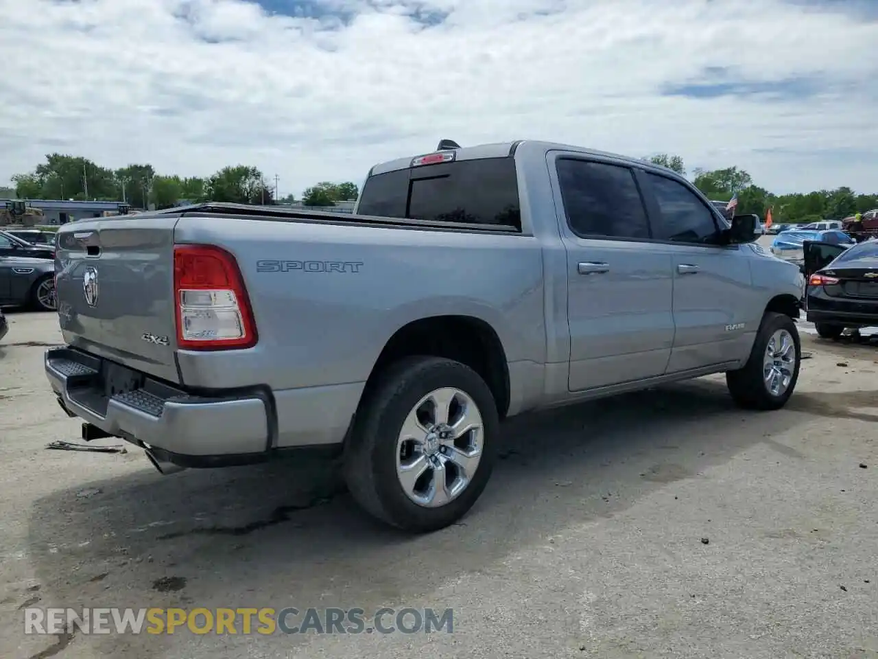 3 fotografías del automóvil dañado 1C6SRFFTXLN232574 RAM 1500 2020