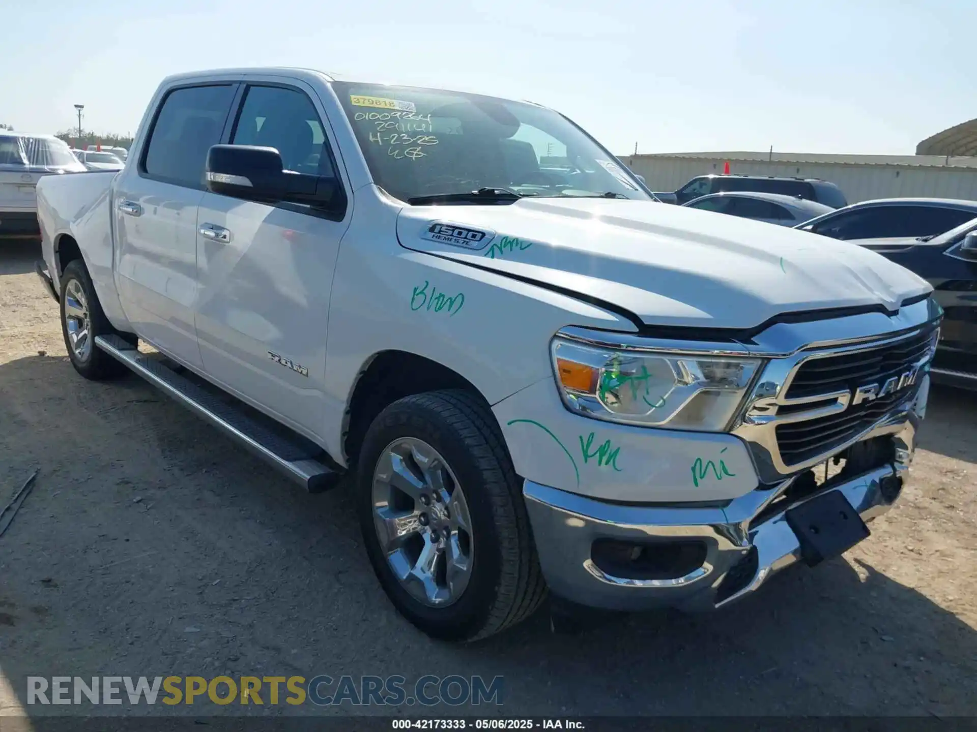 1 Photograph of a damaged car 1C6SRFFTXLN291141 RAM 1500 2020