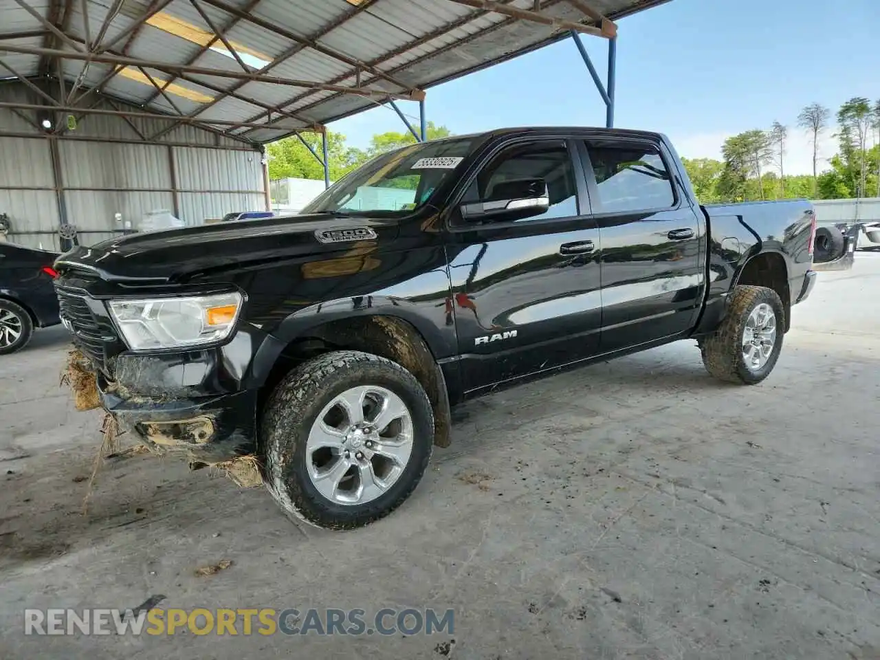 1 Photograph of a damaged car 1C6SRFFTXLN305247 RAM 1500 2020