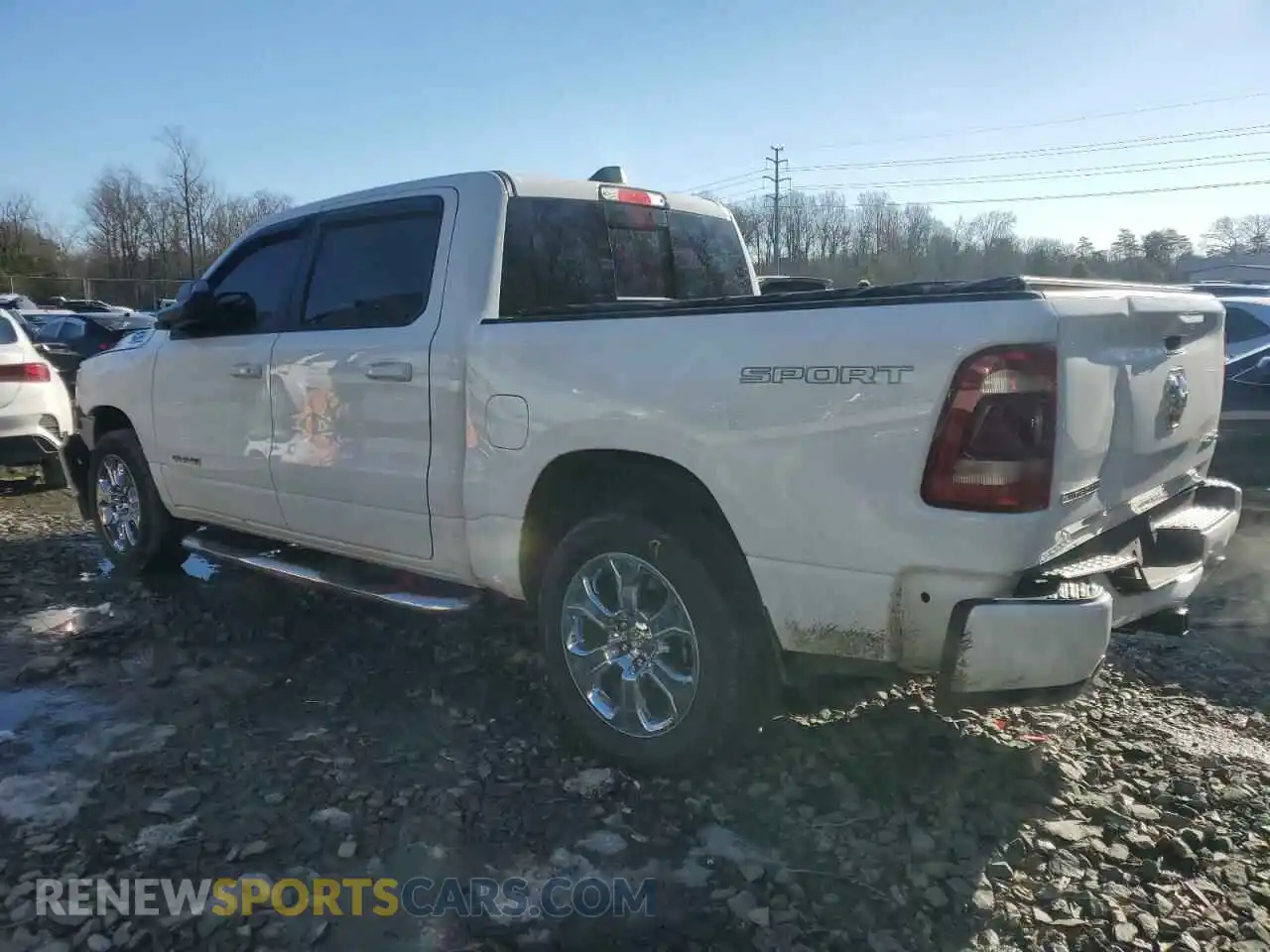 2 Photograph of a damaged car 1C6SRFFTXLN380563 RAM 1500 2020