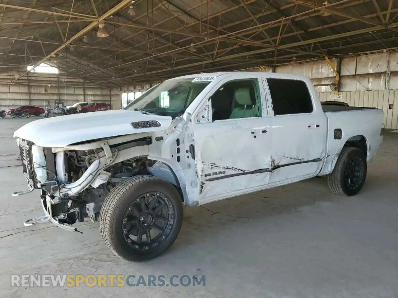 1 Photograph of a damaged car 1C6SRFHT0LN314262 RAM 1500 2020