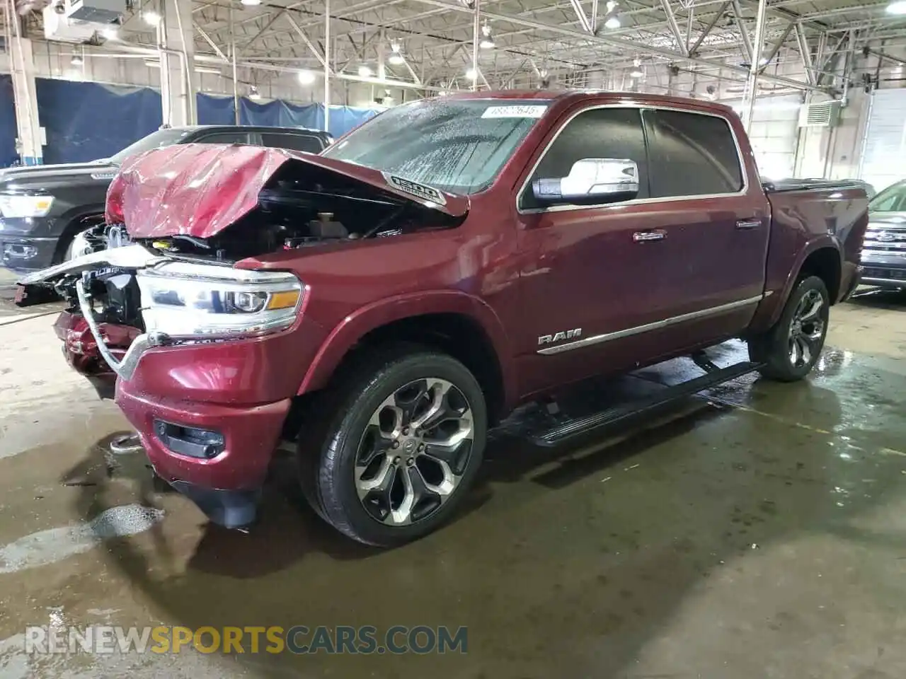 1 Photograph of a damaged car 1C6SRFHT5LN136266 RAM 1500 2020