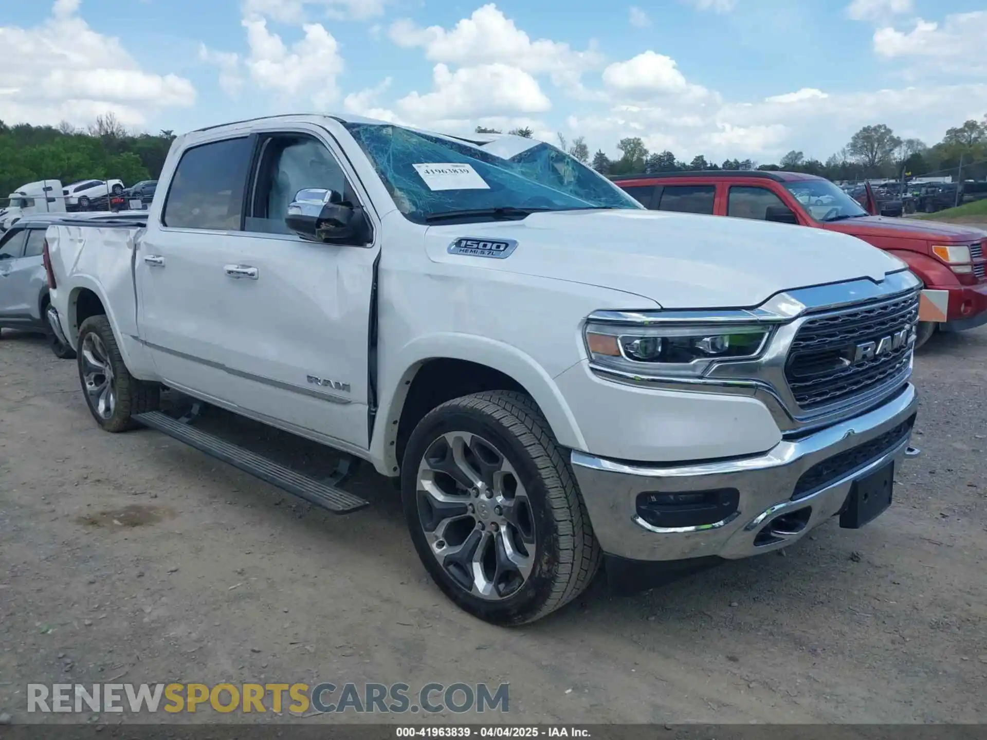 1 Photograph of a damaged car 1C6SRFHT6LN364034 RAM 1500 2020