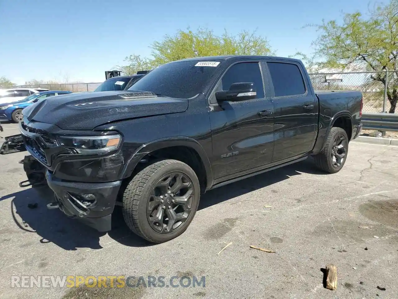 1 Photograph of a damaged car 1C6SRFHT8LN143258 RAM 1500 2020